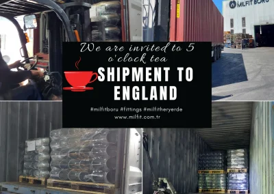 Our fittings shipment to England